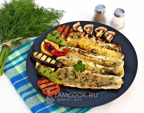 Рецепт кабачков на мангале