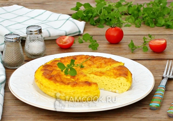 Рецепт пышного омлета с молоком в духовке