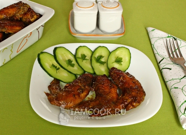 Фото куриных крылышек в соево-чесночном маринаде