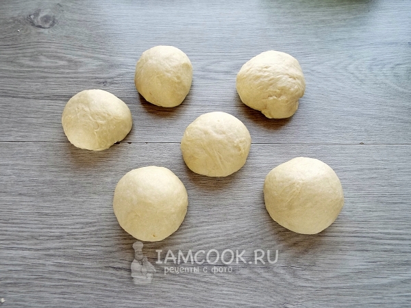 Разделить тесто на части