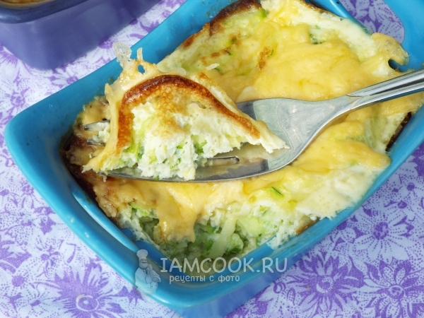 Фото омлета с кабачком в духовке