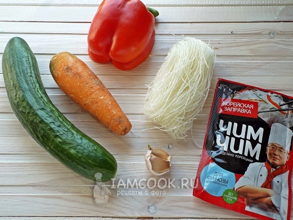 Ингредиенты для фунчоы по-корейски в домашних условиях