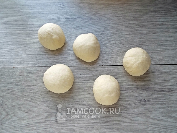 Разделить тесто на части