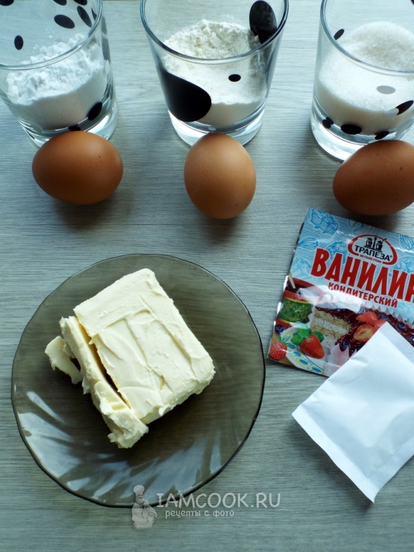 Ингредиенты для пирожного а-ля «Киндер Парадиз»