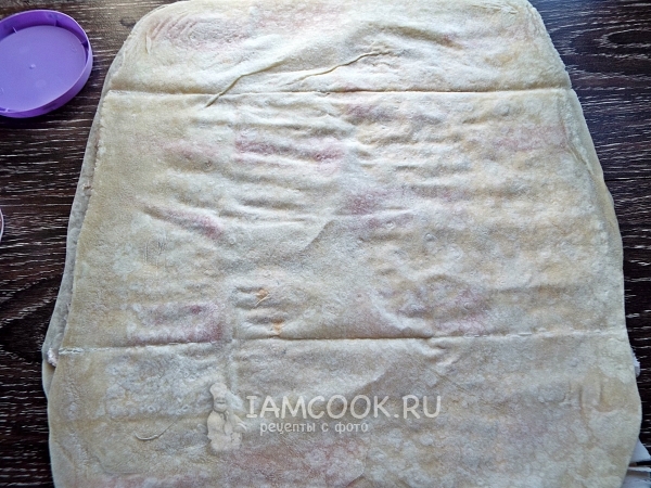 Накрыть вторым лавашом