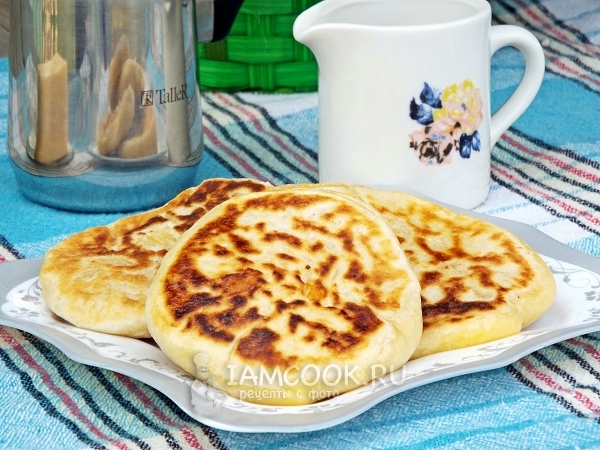 Рецепт сырных лепёшек на кефире на сковороде