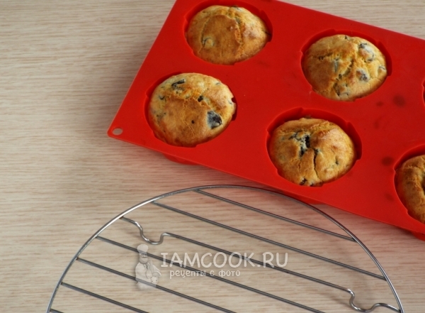 Рецепт маффинов с грибами и сыром