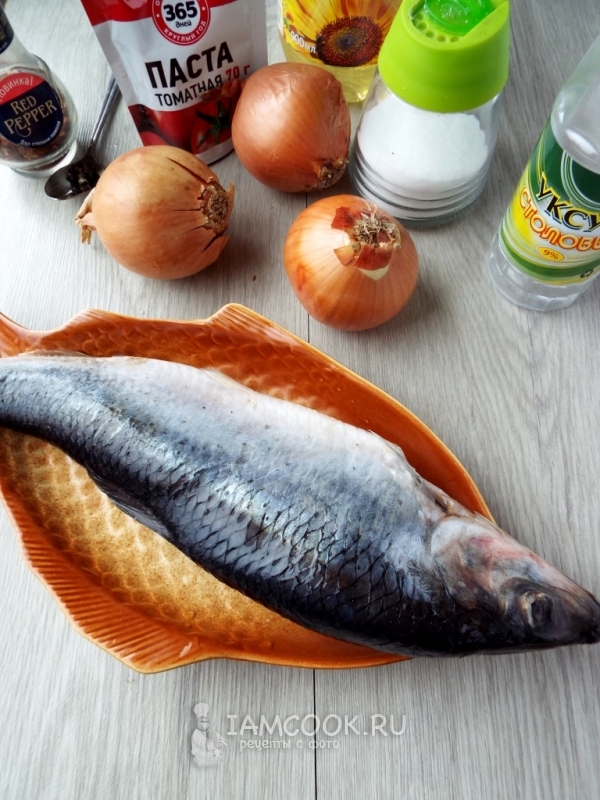 Ингредиенты для сельди по-корейски