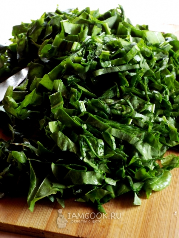 Порезать щавель