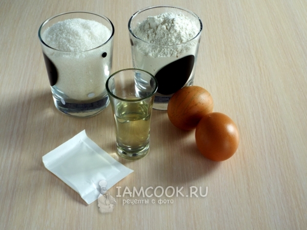 Ингредиенты для бисквита