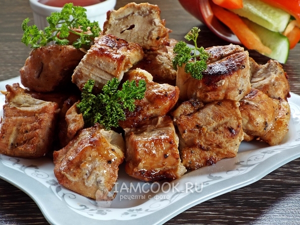 Рецепт шашлыка в горчице