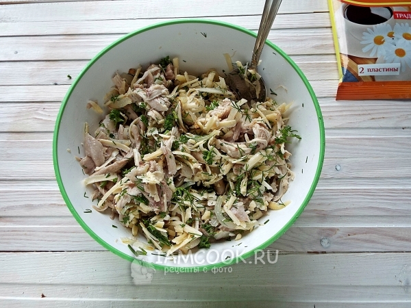 Размешать начинку