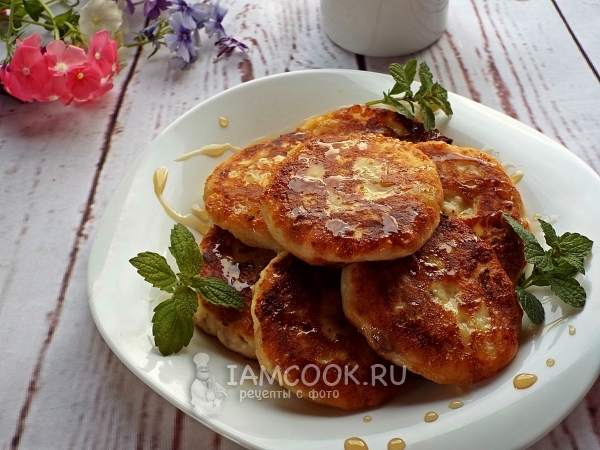 Рецепт сырников с бананом и медом