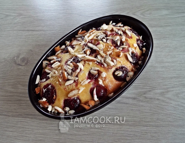 Посыпать миндалем