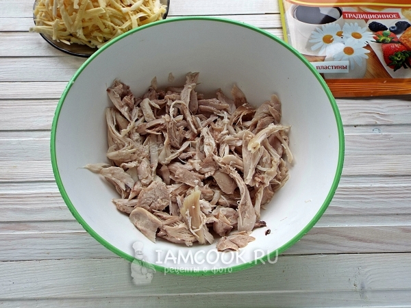 Порезать курицу