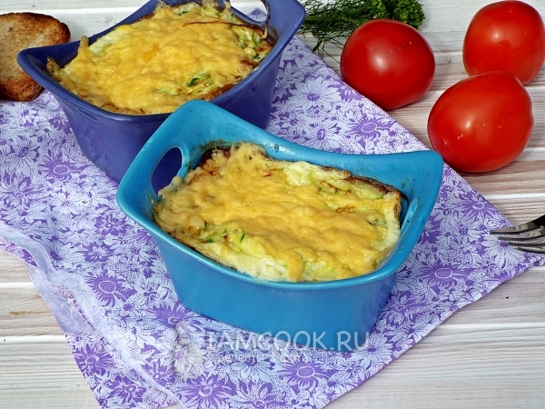 Рецепт омлета с кабачком в духовке