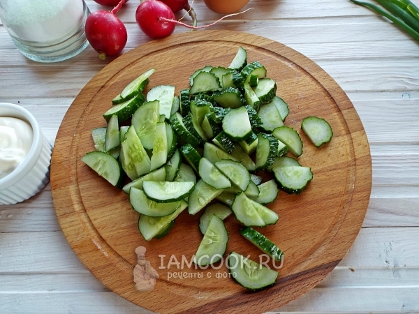 Порезать огурец