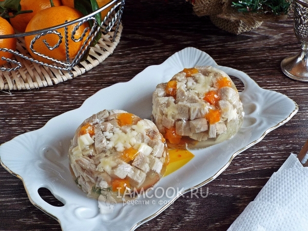Рецепт порционного заливного мяса