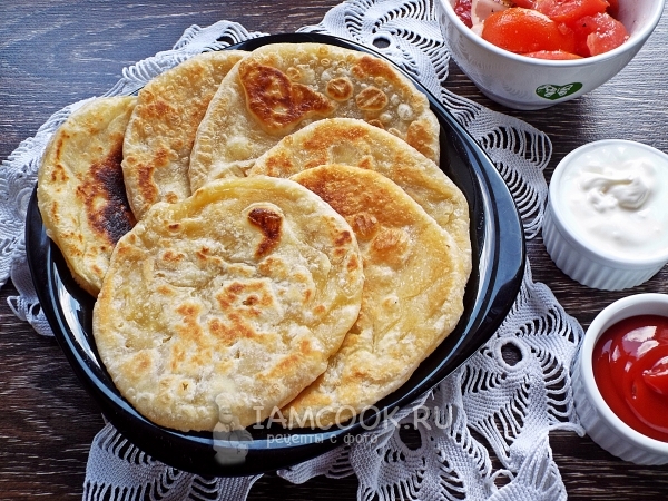 Рецепт лепёшек без дрожжей на сковороде