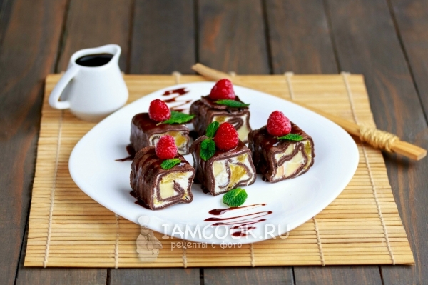 Рецепт сладких роллов из блинов