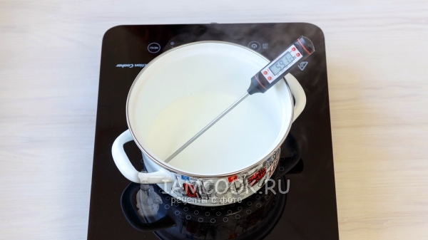 Нагреть молоко