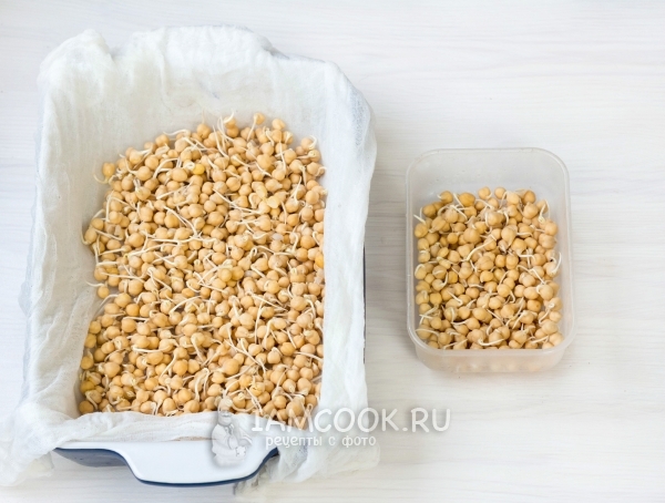 Готовый пророщенный нут в домашних условиях