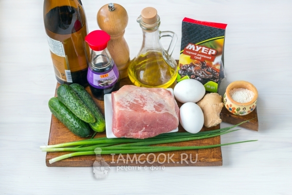 Ингредиенты для свинины Мушу