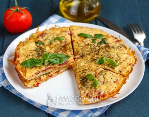 Пицца «Минутка» на сковороде