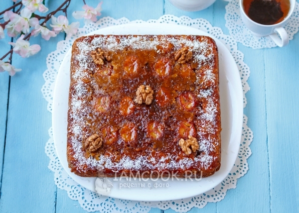 Постный банановый пирог