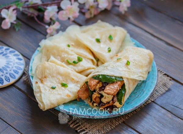 Фото мандаринских блинчиков