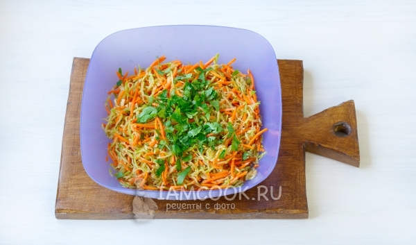 Положить зелень