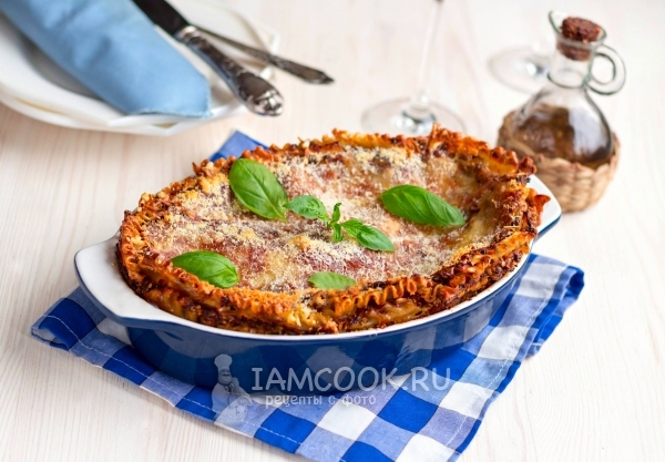 Фото овощной лазаньи с баклажанами и помидорами