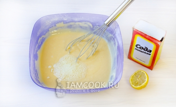 Погасить соду соком лимона