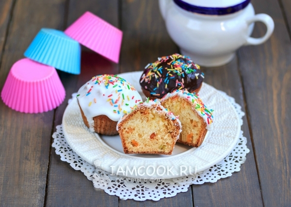 Фото кексов на кефире в силиконовых формочках