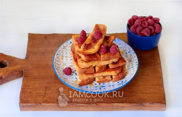 Готовые французские тосты в духовке