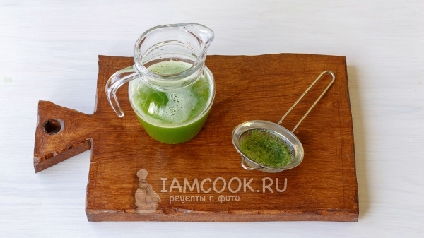 Процедить смесь