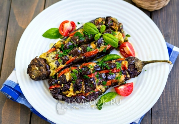 Рецепт баклажанов с сыром и помидорами в микроволновке