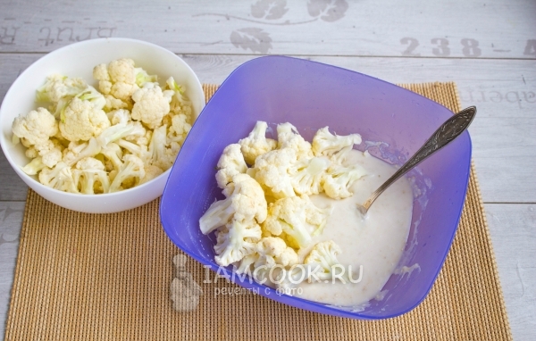 Положить капусту в кляр