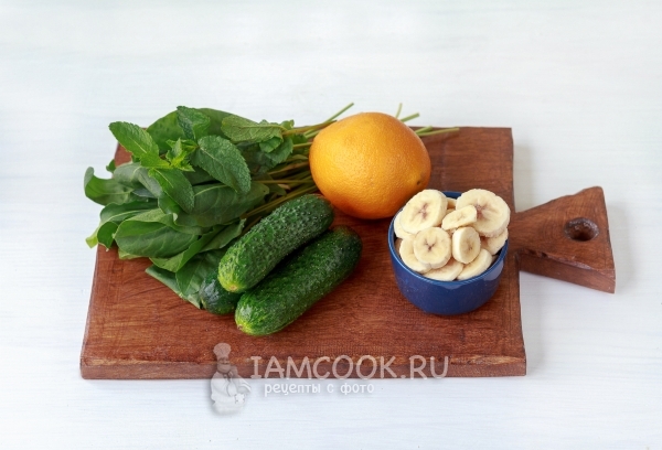 Ингредиенты для смузи из огурцов