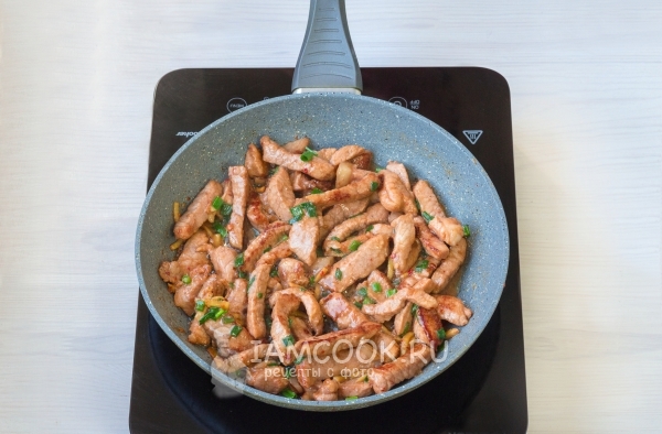 Пожарить мясо