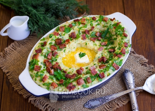 Фото ирландского колканнона (colcannon)
