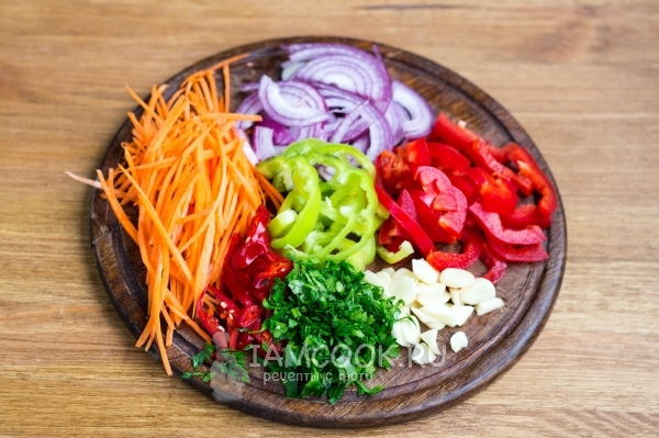 Порезать овощи