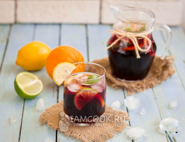 Фото безалкогольной сангрии в домашних условиях