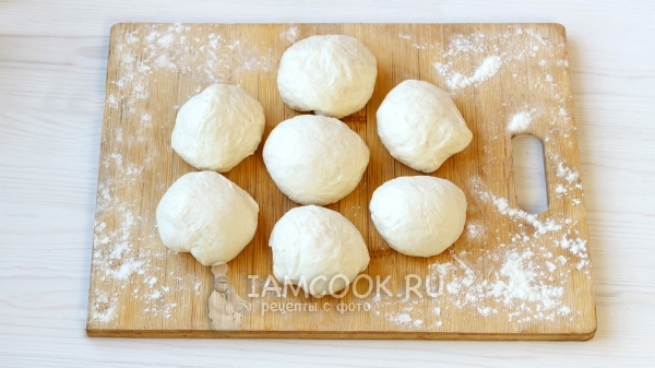 Разделить тесто на части