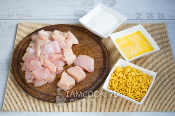 Подготовить мясо и кляр