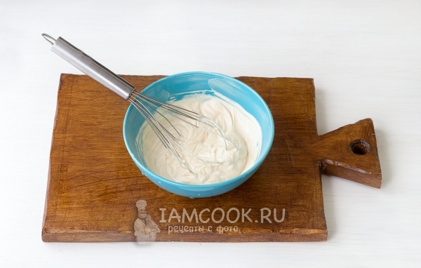 Размешать сливочную смесь