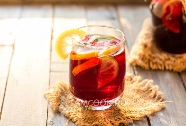 Рецепт безалкогольной сангрии в домашних условиях
