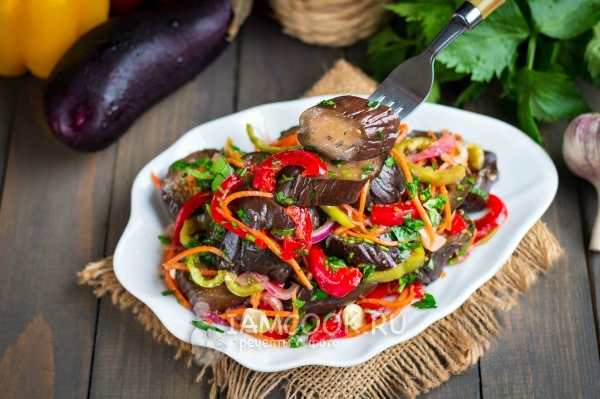 Маринованные баклажаны быстрого приготовления