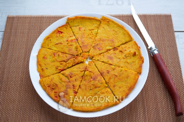 Порезать лепешку на порции