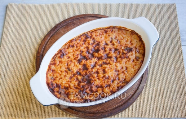 Запечь рис в духовке